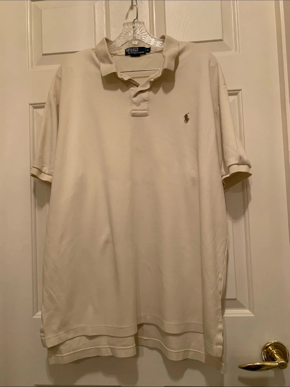 Ralph Lauren Men's Polo Shirt in Cream